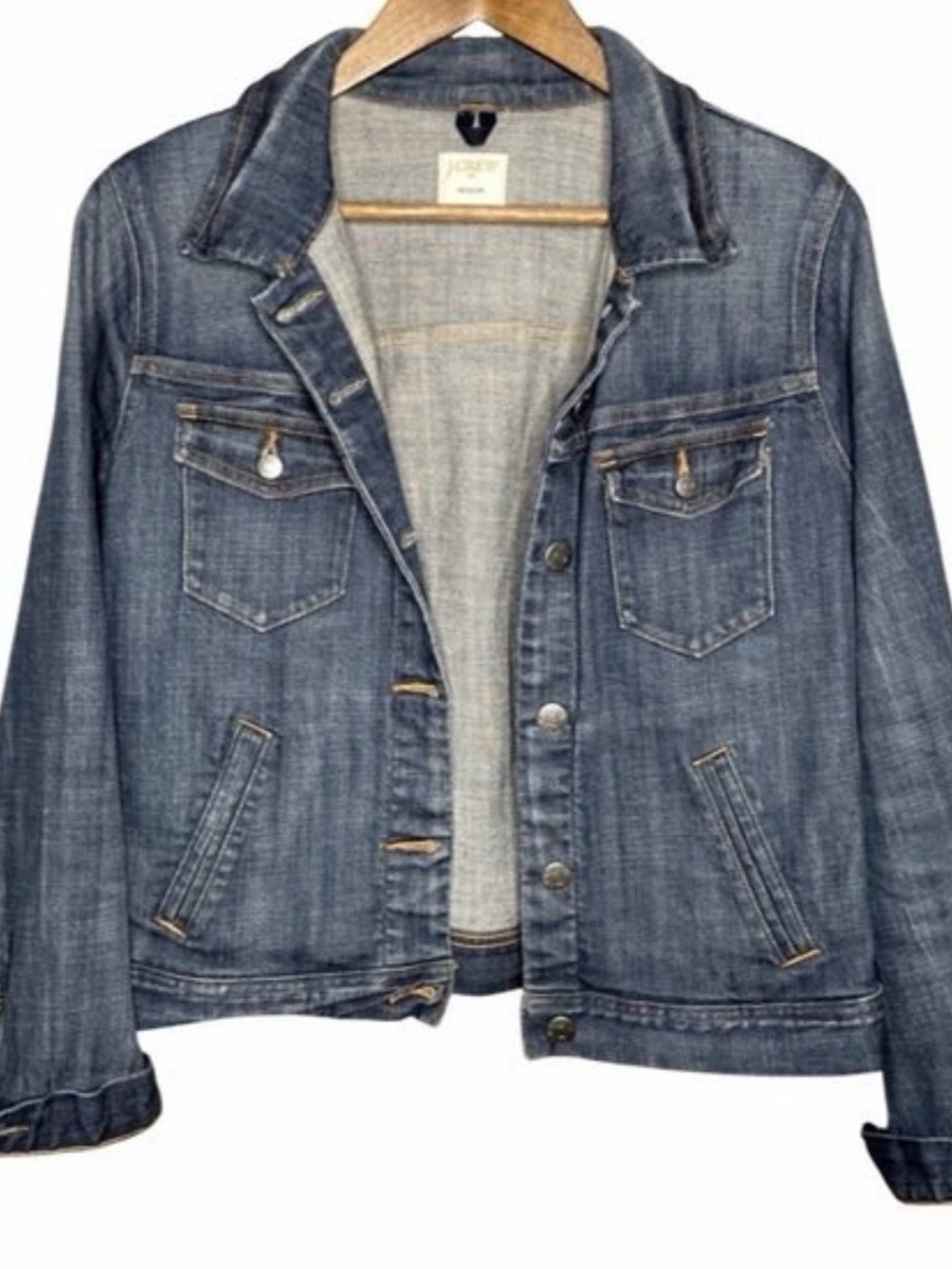 J. Crew Faded Blue Denim Jacket-Medium